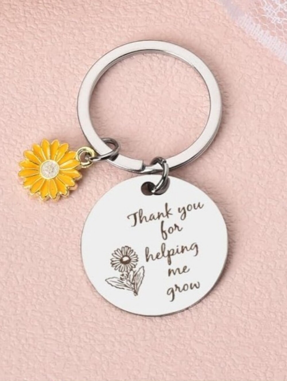 NEW Thamk You for Helping Me Grow Key Chain keychain